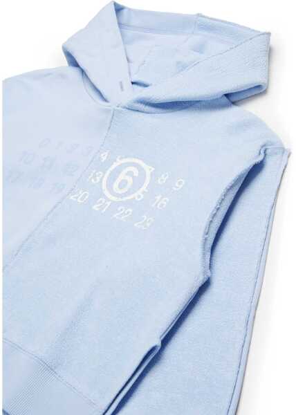 Hanorace MM6 Maison Margiela Sweatshirt BLUE Fete (BM 18350677) 3