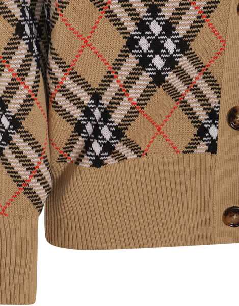 Cardigane Burberry Cardigan Check BEIGE Femei (BM 18350782) 4