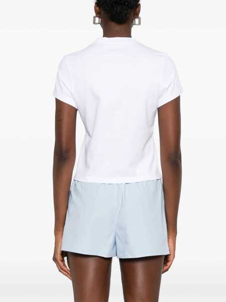Tricouri Alexander Wang Shrunken Logo T-Shirt WHITE Femei (BM 18350797) 4