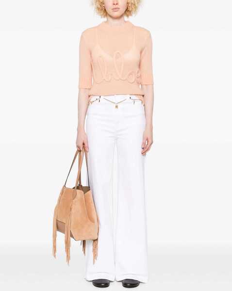 Pulovere casual Chloe Logo Knit Pullover PINK Femei (BM 18350803) 2