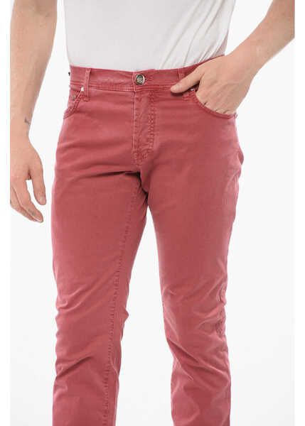 Pantaloni casual CORNELIANI Id 5-Pocketed Stretch Cotton Pants Red Barbati (BM 18350827) 3