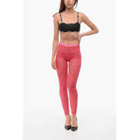 Imbracaminte Dama pagina 400 - Colanti DSQUARED2 Sheer Lace Icon Leggings Pink Femei (BM 18350851) - B-mall.ro