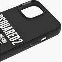 Huse mobil & tablete Dama - Huse mobil & tablete DSQUARED2 Solid Color Iphone 13 Pro Case With Contrasting Logo Black Femei (BM 18350866) - B-mall.ro