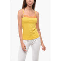 Sosete Cotton Blend Tank Top With Logo Femei