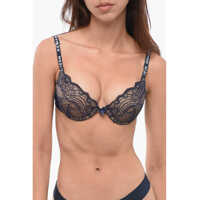 Sutiene Push-Up Lace Bra With Logoed Shoulder Straps Femei