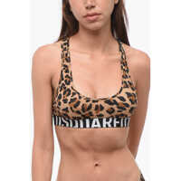 Sutiene Animal Motif Sport Bra Femei