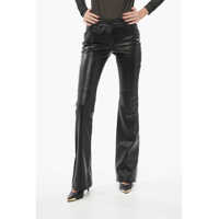 Pantaloni casual Leather Flared Pants Femei