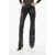 Off-White Flared Leather Trousers Black