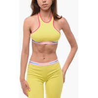 Sutiene Cotton Sport Bra With Contrasting Trims Femei