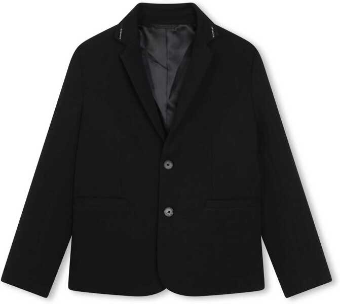 Sacouri Givenchy 2-Buttons Jersey Blazer With Logo Side Band Black Baieti (BM 18351130) 1