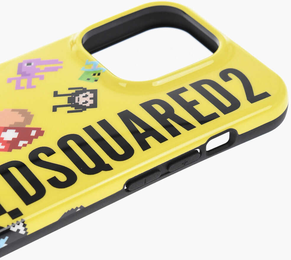 Huse mobil & tablete DSQUARED2 Iphone 14 Pro Case With Gaming Print Yellow Femei (BM 18351250) 3