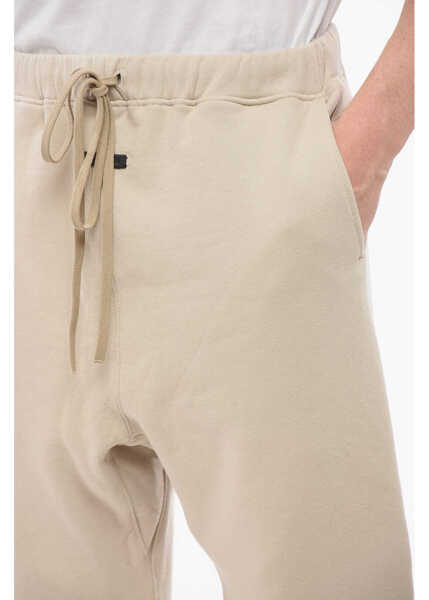 Pantaloni de trening FEAR OF GOD Solid Color Cotton Joggers With Elastic Cuff Beige Barbati (BM 18351445) 3