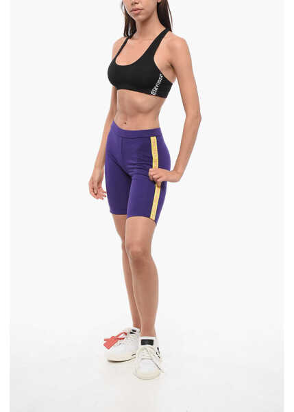 Sutiene DSQUARED2 Cotton Sport Bra With Side Logo Black Femei (BM 18351451) 4