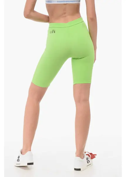 Sosete DSQUARED2 Underwear Icon Biker Leggings With Print Green Femei (BM 18351481) 2