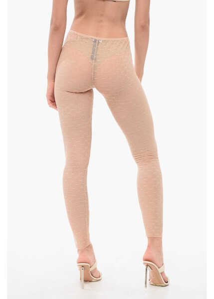 Sosete DSQUARED2 Monogram Lace Collant Pink Femei (BM 18351532) 2