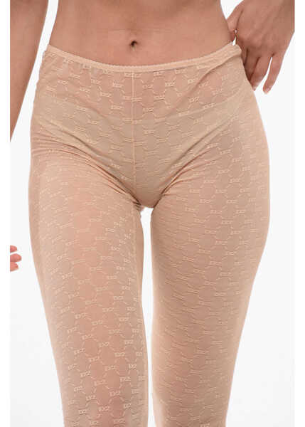 Sosete DSQUARED2 Monogram Lace Collant Pink Femei (BM 18351532) 3