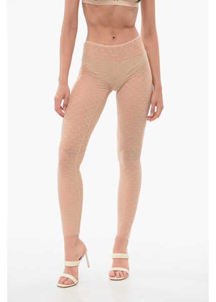 Sosete DSQUARED2 Monogram Lace Collant Pink Femei (BM 18351532) 1