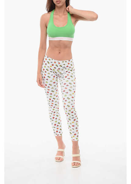 Sutiene DSQUARED2 Microfiber Sport Bra With Logoed Elastic Band Green Femei (BM 18351730) 4