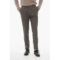 Pantaloni eleganti Virgin Wool Pants With Frontal Pleats Barbati