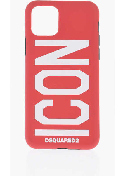 Huse mobil & tablete DSQUARED2 Icon Solid Color Iphone 11 Pro Case With Printed Logo Red Femei (BM 18351790) 1