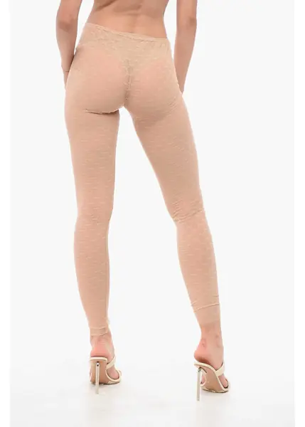 Sosete DSQUARED2 Monogram Lace Collant Pink Femei (BM 18351802) 2