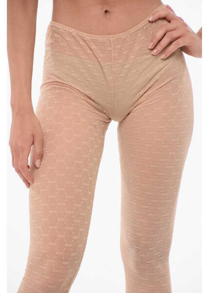 Sosete DSQUARED2 Monogram Lace Collant Pink Femei (BM 18351802) 3