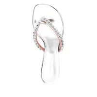 Pantofi cu toc AMINA MUADDI Dama - Pantofi cu toc AMINA MUADDI Amina Muaddi Gigi Thong Sandals SILVER Femei (BM 18352080) - B-mall.ro