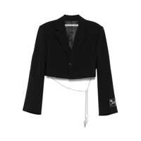 Sacouri Alexander Wang Cropped Blazer With Chain Clothing Femei