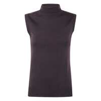 Topuri Sportmax Turtle Neck Sleeves Less Woven "Vertigo" Top Clothing Femei