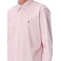 Tricouri Polo Ralph Lauren pentru Barbati - Tricouri Polo Ralph Lauren Polo Ralph Lauren Custom Fit Striped Oxford Shirt WHITE BERRY Barbati (BM 18352776) - B-mall.ro