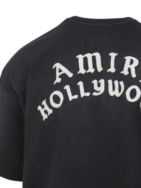Topuri AMIRI Amiri Hollywood Oversized Tee Black Barbati (BM 18353037) 3