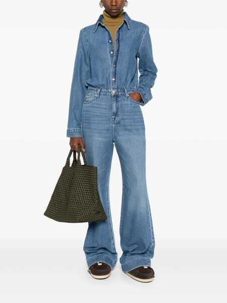 Salopete 7 For All Mankind 7 For All Mankind Hilo Denim Jumpsuit CLEAR BLUE Femei (BM 18353967) 2