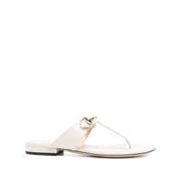Sandale Gucci Lady Horsebit Leather Thong Sandals Femei