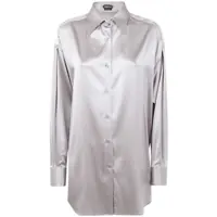 Camasi Tom Ford Tom Ford Stretch Silk Satin Relaxed Fit Shirt Clothing