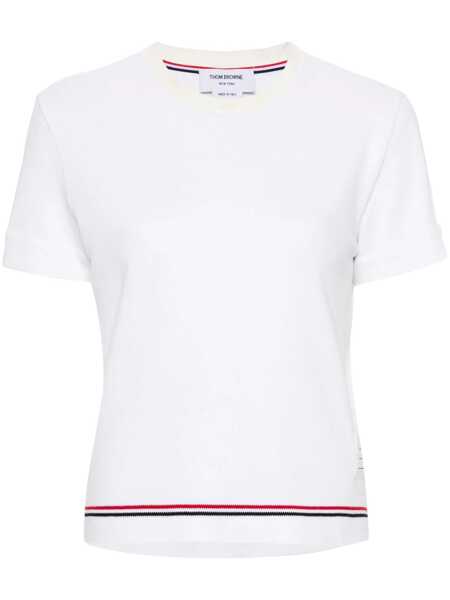 Topuri Thom Browne Thom Browne T-Shirts And Polos WHITE Femei (BM 18355860) 1