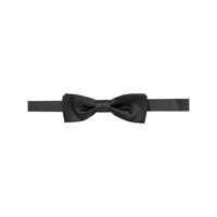 Accesorii Black Bowtie With Logo Patch On The Rear And Rear Hook Closure In Silk Man Barbati