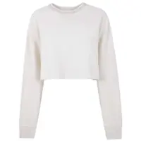 Pulovere Golden Goose "Journey W`S" Cropped Crew Neck Sweatshirt Overprinted Cotton Fleece Vintage Treatment With Stones Clothing Femei