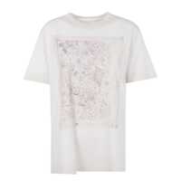 Tricouri Golden Goose "Journey W'S" T-Shirt Regular Gauze Cotton Jersey With Print Clothing Femei