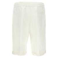 Pantaloni Brunello Cucinelli pentru Barbati - Pantaloni Brunello Cucinelli Brunello Cucinelli Linen Bermuda Shorts WHITE Barbati (BM 18356664) - B-mall.ro