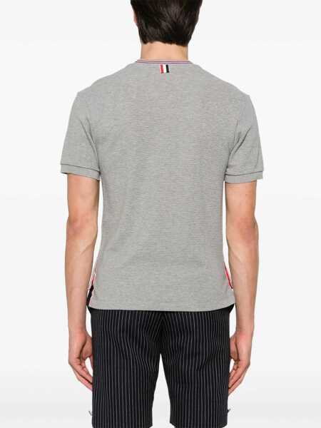Tricouri Thom Browne Thom Browne Rwb Cotton T-Shirt LIGHT GREY Barbati (BM 18356748) 3