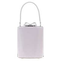 Genti de mana Self-Portrait 'Lilac Leather Mini Bow' Handbag Femei
