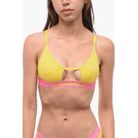 Sutiene Triangle Bra With Logoed Band And Cut Out Femei