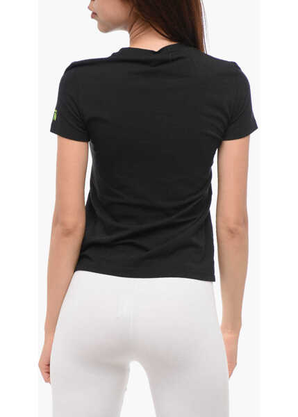 Tricouri DSQUARED2 Cotton Blend Icon Slim Fit T-Shirt Black Femei (BM 18357997) 2