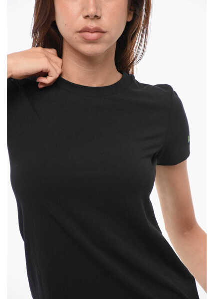 Tricouri DSQUARED2 Cotton Blend Icon Slim Fit T-Shirt Black Femei (BM 18357997) 3
