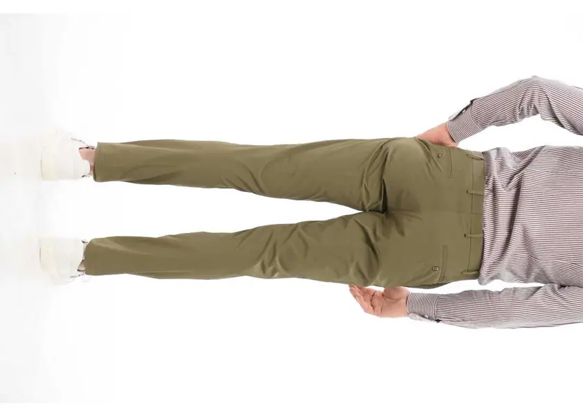 Pantaloni casual CORNELIANI Cc Collection Stretch Nylon Reset Pants Military Green Barbati (BM 18358123) 2