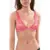 DSQUARED2 Lace Icon Triangle Bra With Logoed Elastic Bands Pink