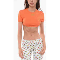 Sosete Short-Sleeved Icon Crop Top Femei