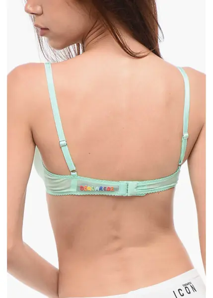 Sutiene DSQUARED2 Mesh Rainbow Bra Light Blue Femei (BM 18358174) 2