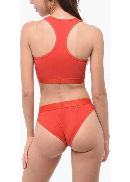 Lenjerie intima DSQUARED2 Solid Color Nylon Stretch Sport Top Red Femei (BM 18358183) 2