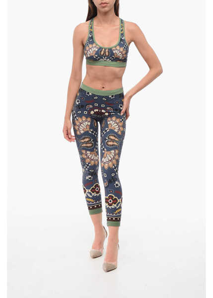 Sutiene DSQUARED2 Bandana Motif Sport Bra Multicolor Femei (BM 18358219) 4